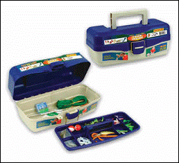 TACKLE BOX, MACKELLY, 36PC SNAPPER ATTACK, 1 TRAY LIFT OUT - Fish